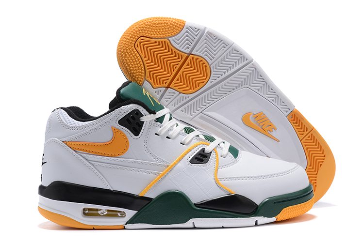 Men's Air Flight White/Black/Green Running shoes CN0050-100 007447